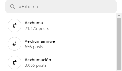 Hashtag #Exhuma